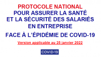 IMPORTANT COVID 19 : Le protocole national en entreprise
