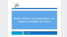 Étude relative à la population des majeurs protégés en Corse 2019