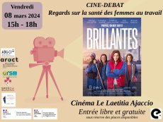 Invitation au ciné-débat du 8 mars, à l'occasion de la journée internationale des droits des femmes.